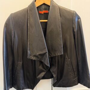 Alice + Olivia Black Leather Jacket